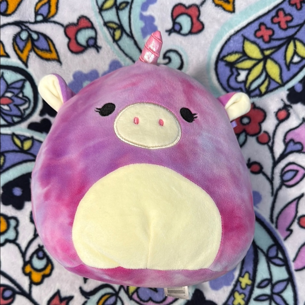 Squishmallows Pink and Cream Unicorn Plush Toy